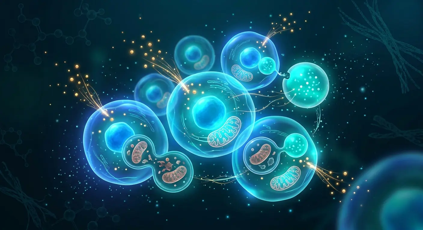 Cellular rejuvenation visualization, autophagy and nutrient absorption at the cellular level
