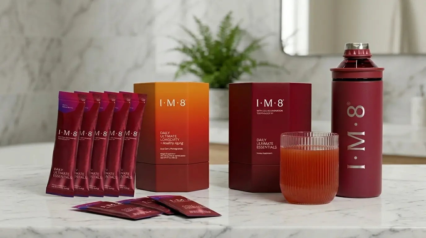 The Beckham Stack, IM8 Daily Ultimate Essentials Pro and Daily Ultimate Longevity